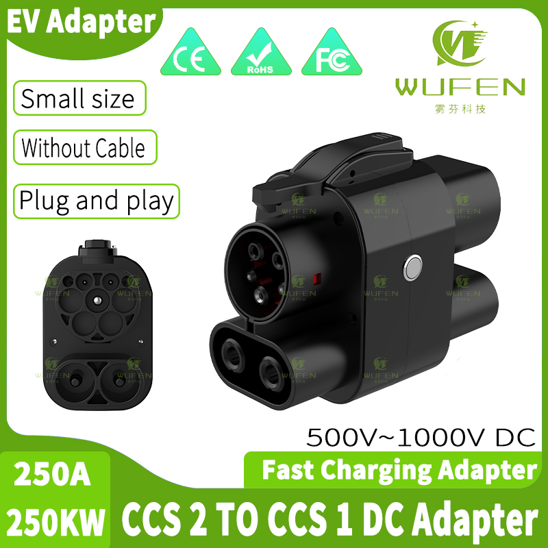 Ccs2 To Ccs1 Fast Charge Adapter 250Kw - WUFEN CCS2 naar CCS1 250A Adapter