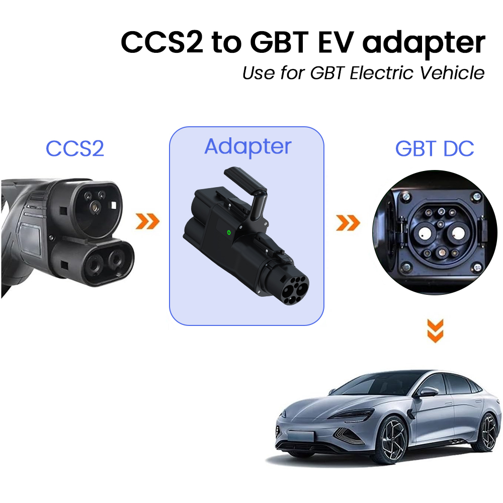Gb/T To Ccs2 200A Fast Charging Adapter - Ccs2 Naar Gb/T Ev Converter Adapter