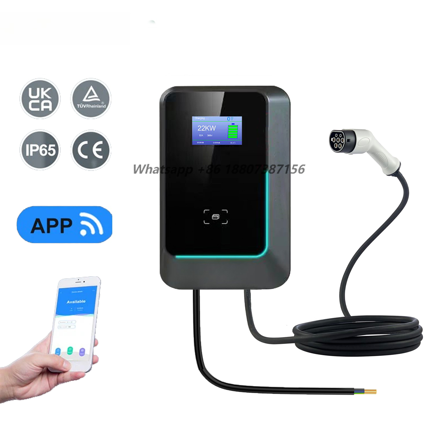 Bomern 7kW 11kW 22kW AC EV Wal - 22Kw Wallbox Type 2 Ocpp Rfid recensie en prijs