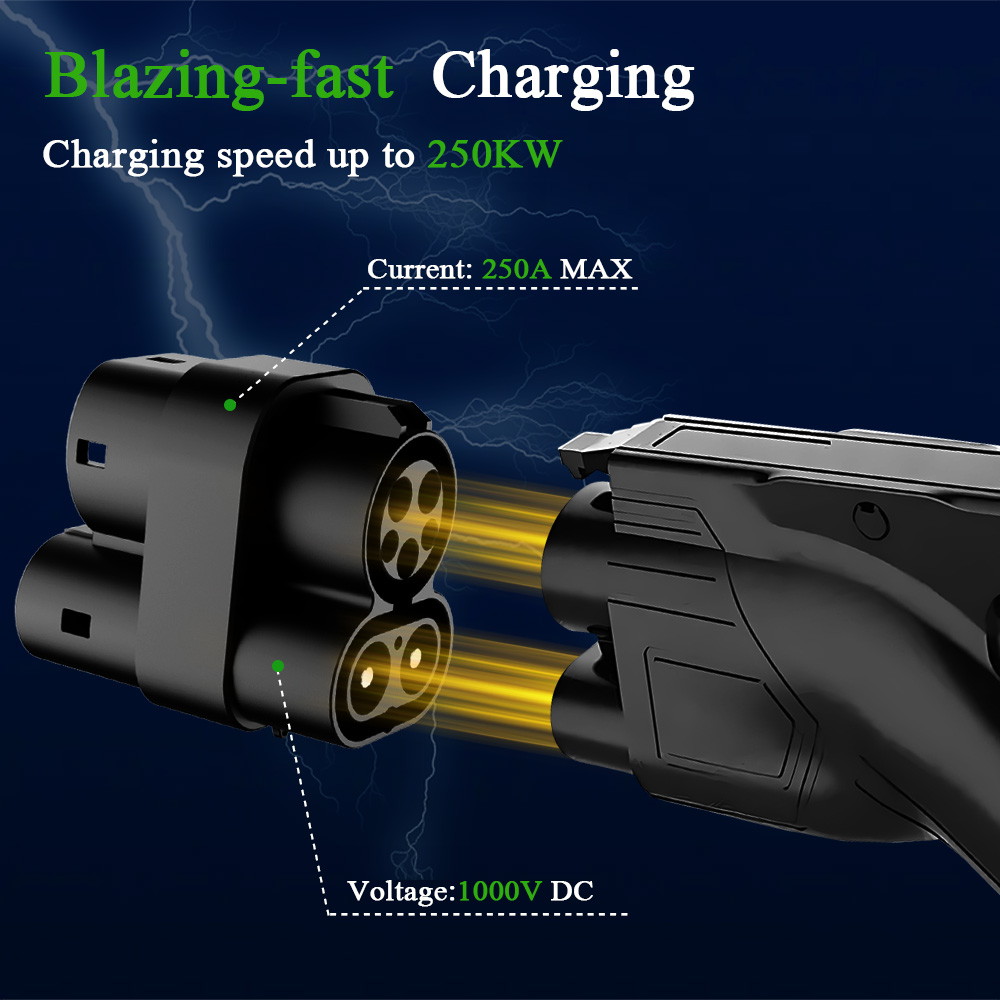 Kolanky CCS1 naar CCS2 EV DC 1 - Ccs2 To Ccs1 Fast Charge Adapter 250Kw recensie en prijs