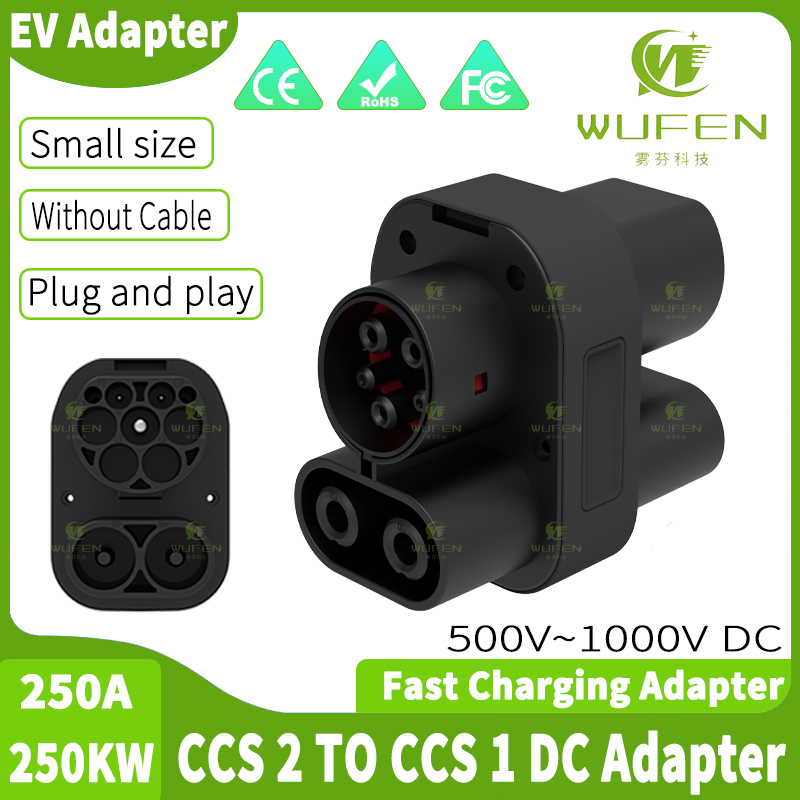 WUFEN Ac & Dc Ccs2 Naar Ccs1 D - Ccs2 To Ccs1 Fast Charge Adapter 250Kw recensie en prijs