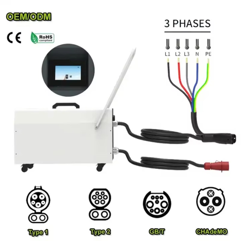 20KW-40KW EV Draagbare Laadpaa - Portable Dc Fast Charger 20Kw Ccs2 recensie en prijs